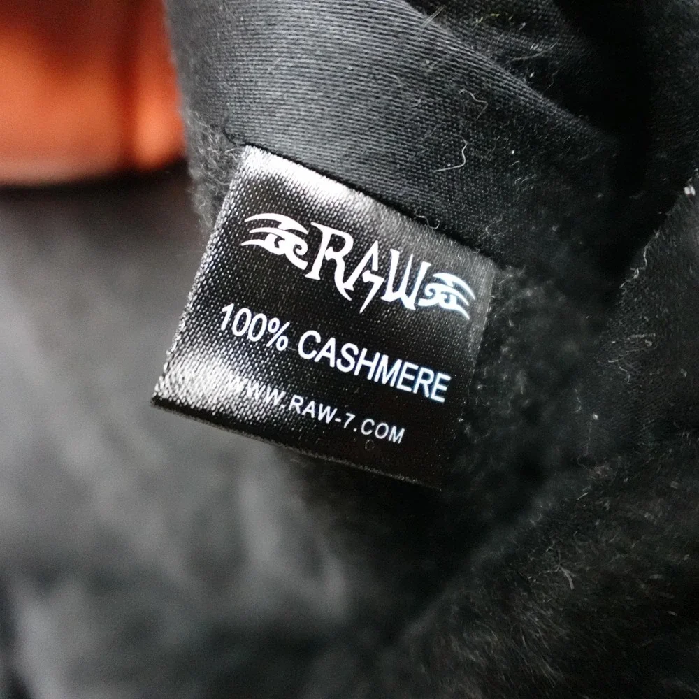 Raw-7 Royalty Blazer Mens 42 Gray Cashmere Gothic Cross Leather Jacket Rock